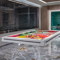 Burj Clear Billiard Table - Game Tables