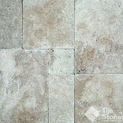 Travertine Paver | Cafe Light | 1 1/4" /3.2cm | Tumbled | Versailles Pattern - Wall And Floor Tile