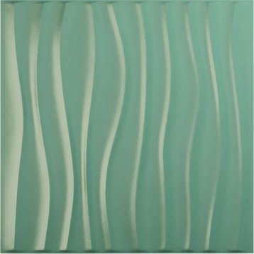 Shoreline EnduraWall Decorative 3D Wall Panel, 19.625"Wx19.625"H, Sea Mist