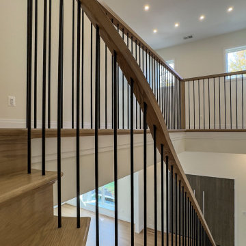 Project #144 | Slightly Curved Transitional Staircase