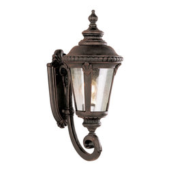 Trans Globe Lighting - 1 Light Coach Lantern, Rust - Outdoor Wall Lights And Sconces
