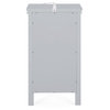Meader Bathroom Floor Storage Cabinet With Drawer, Gray