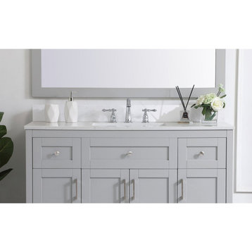 Elegant Decor Bathroom Vanity Backsplash BS1148CW, Calacatta White