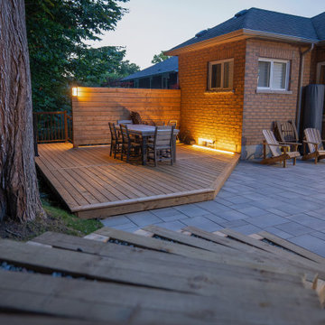 Custom Multi-Level Cedar Deck & Outdoor Living Space
