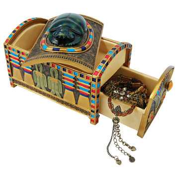Royal Egyptian Scarab Treasure Box