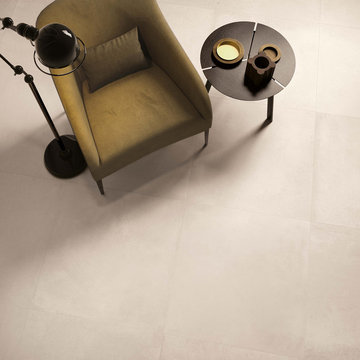 Piastrelle ispirate al cemento: Living - Carnaby Ivory 75x75