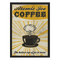 The Artwork Factory - Atomic Joe Coffee Print - Prints And Posters