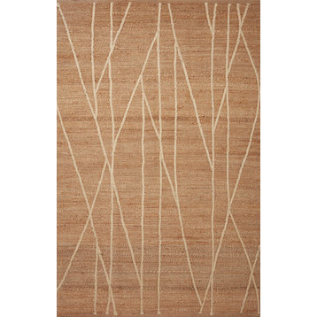 Loloi II Bodhi BOD03 Natural and Ivory Area Rug, 2'0"x5'0"