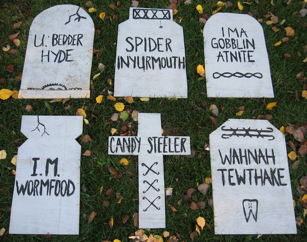 Weekend Project: Easy, Funny Halloween Tombstones