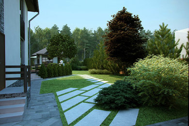 Дизайн частного сада 18 соток (2 Вариант)