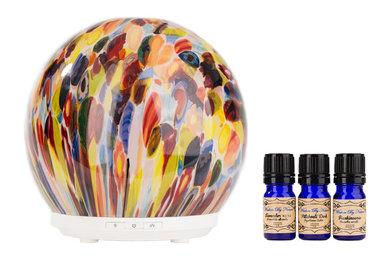 Beauty Collection: Set of Essential Oils 3x0.16 Oz with Diffuser