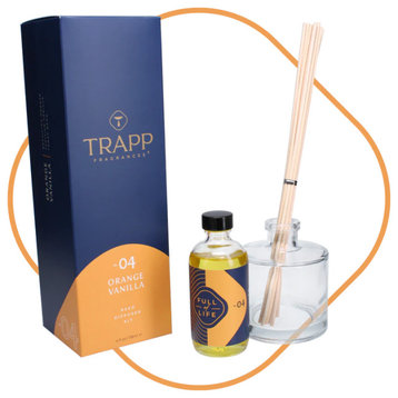 Trapp Reed Diffuser Kit, 4 oz, No.04 Orange Vanilla