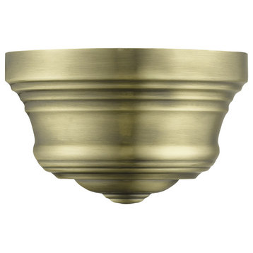 Livex Lighting 55908 Endicott 6" Tall Wall Sconce - Antique Brass