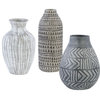 Uttermost Natchez Geometric Vases, Set of 3