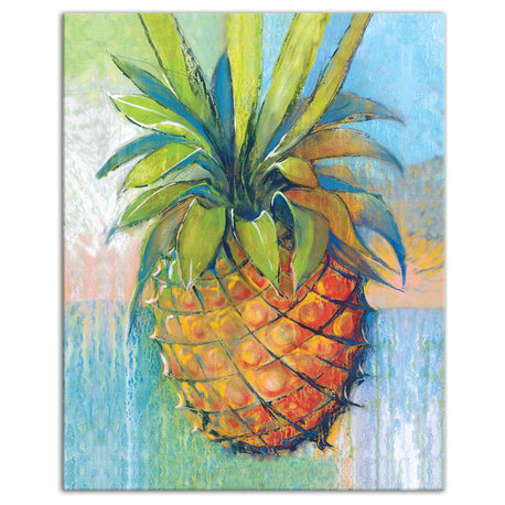 Tropical Pineapple 16x20 Canvas Wall Art