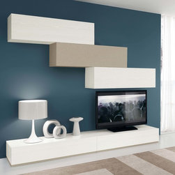 Contemporary Italian Wall Unit VV 3927 - $1,895.00 - Entertainment Centers And Tv Stands