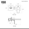 VIGO Marigold Handmade Matte Stone Vessel Sink With Wall Mount Faucet