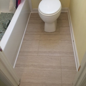 Schiff- Coretec Waterproof Tile Locking LVT for Jack/Jill Bath, etc.
