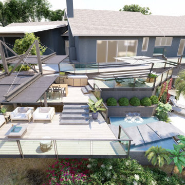 Luxury Monte Sunset Hillside Villa With Multi Levels