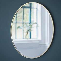 Round Gold Mirror - Wall Mirrors