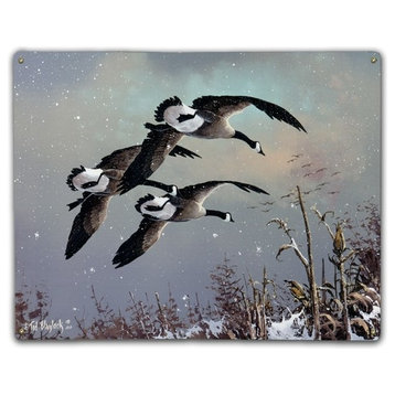 Honkers in the Snow, Classic Metal Sign