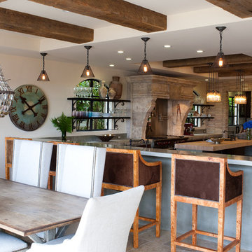 Dining room fireplace