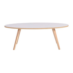 Arvika Oval Coffee Table, White