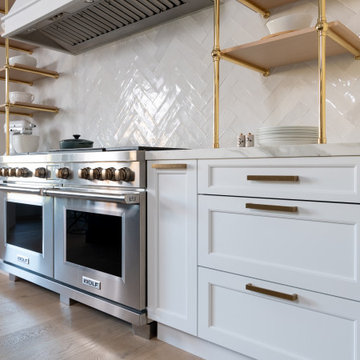 Wood-Mode cabinetry and Wolf appliances