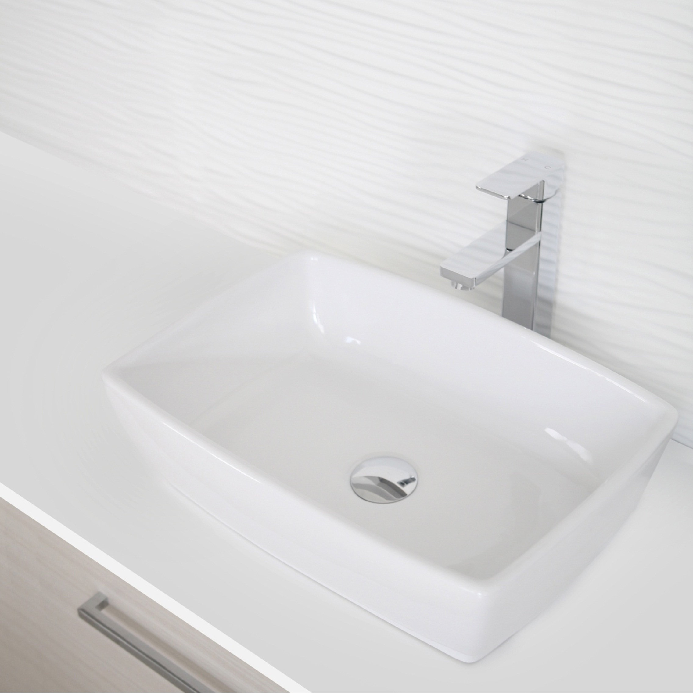 STYLISH Vessel Sink Single Hole Bathroom Faucet, Polished Chrome