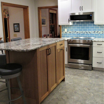 Bedford, Transitional White and Cherry Kitchen