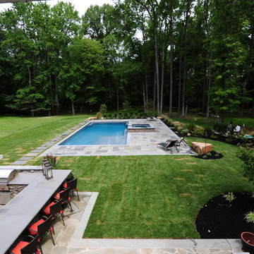 Natural Bluestone Rectangular Pool