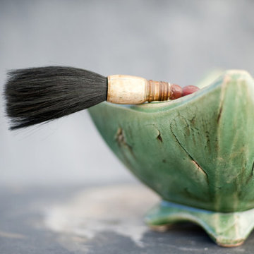Calligraphy Brush and Bowl