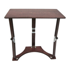 Spiderlegs Wooden Folding Laptop Desk/Tray Table, Mahogany