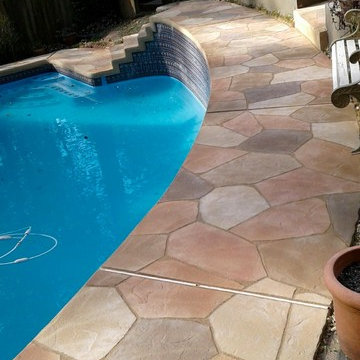 Resurfaced Pool Deck