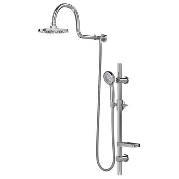 PULSE ShowerSpas Chrome Aqua Rain Shower System 1019-CH
