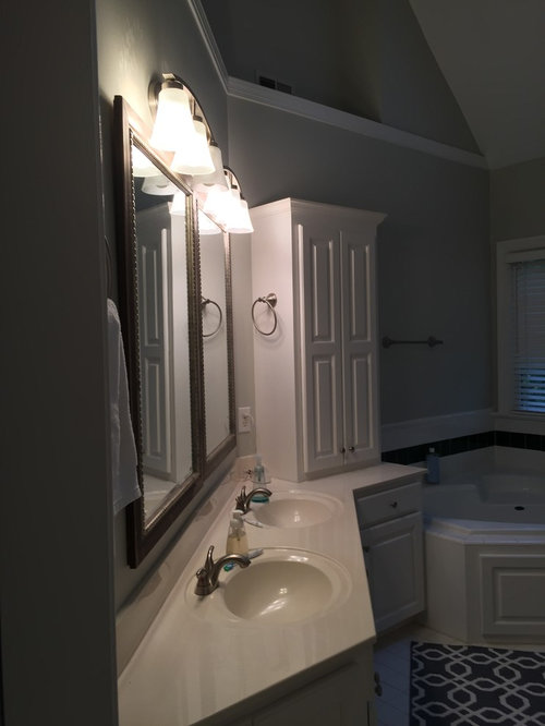Bath Reno help w/angled wall & vanity