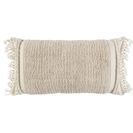 Macrame Fringe Pillow - Natural