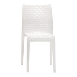 Kartell - Kartell Ami Ami Chairs, Set of 2, Glossy White - Dining Chairs