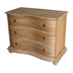 30 Inch Wide Dressers Houzz Rodin French Country Reclaimed Natural Pine Curved Dresser 44 Dressers