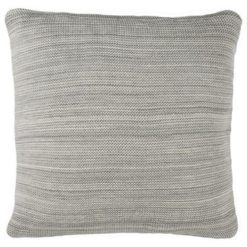 Safavieh Loveable Knit Pillow Light Grey/Natural 20" X 20"