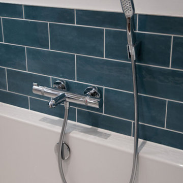 Minimalist family bathroom, Henleaze, Bristol