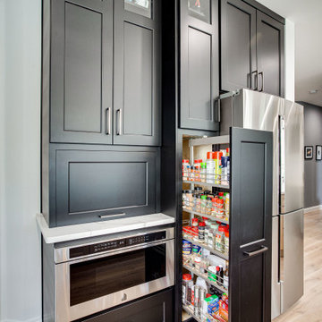 Transitional Two-Finish Kitchen Design Silver Spring, MD