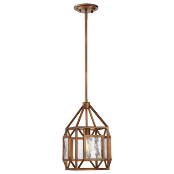 Designers Fountain 89430 Athina 1 Light 10"W Pendant - Gilded Bronze