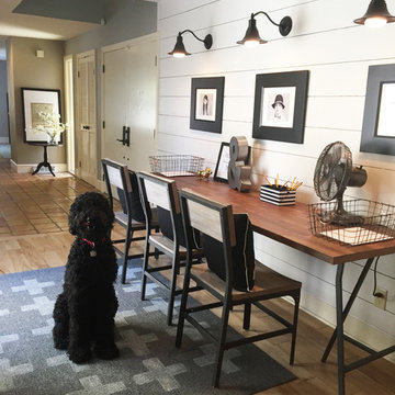 Hallway turned Kid's Homework Area