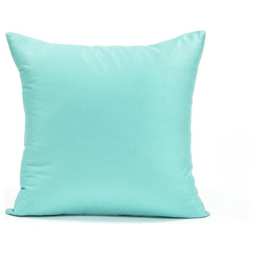 Solid Powder Blue Accent, Throw Pillow Cover, 20"x20"