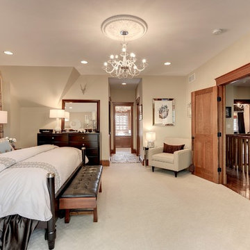 Tudor revival master bedroom