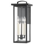 Troy Lighting - Eden 3 Light Medium Exterior Wall Scone, Textured Black - Eden is a classic cage lantern with contemporary flair. Part of our Troy Elements collection, Eden is crafted from an exclusive EPM material that can handle UV and salt exposure for years to come. Available in textured black, textured bronze, or weathered zinc. Available as a one, two, or three-light wall sconce, pendant, and post.