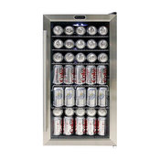 Whynter Beverage Refrigerator, Stainless Steel With Internal Fan