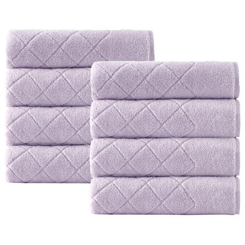 Gracious Hand Towels, Set of 8, Lilac