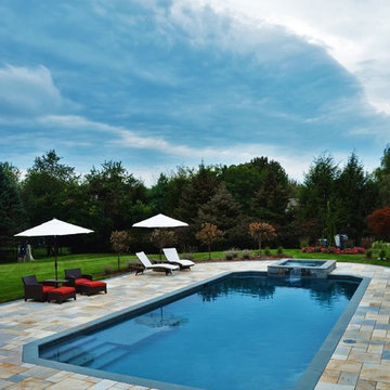 Geometric Pool with Spa 2017